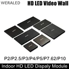 Светодиодный модуль WERA P2 P2.5 P3 P4 P5 P6 P10 для помещения, полноцветный светодиодный модуль, SMD 3-в-1, светодиодный настенный экран для видеосъемки 18-132