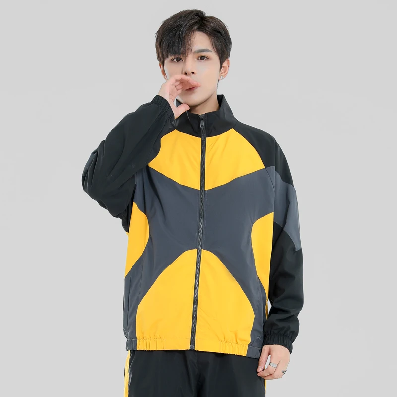 

Streetwear Hip Hop Color Block Jackets Men's Spring Autumn Tooling Jackets and Coats Men Clothing Harajuku Windbreakers Mens