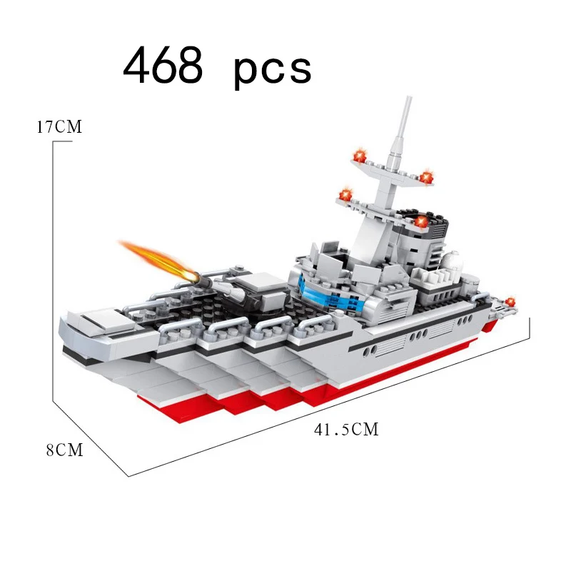 Военный боевой корабль модель корабля конструктор разрушитель airобработанные