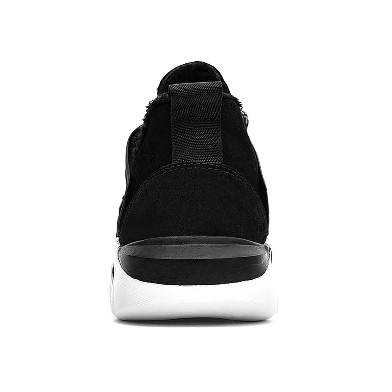 Мужские кроссовки из свиной кожи SUROM серые повседневные мягкой сохраняющие тепло