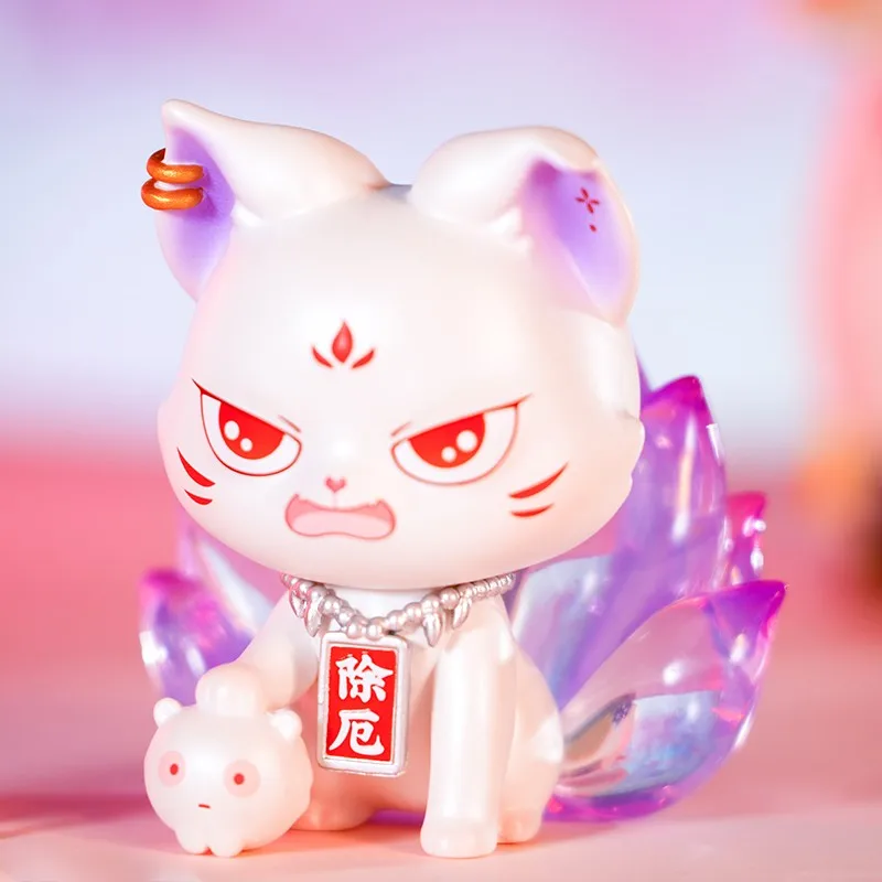

Kori Little Fox Figures Blind Box Lucky Fox Fortunecat Cat Dull Cute Figure Anime Toys Random Surprise Box PVC Kawaii Model