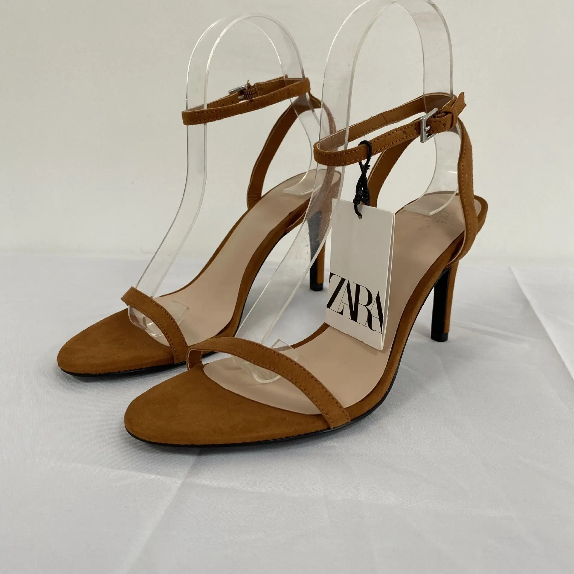 

Spanish summer slim heel simple Mid Heel 8cm women's sandal