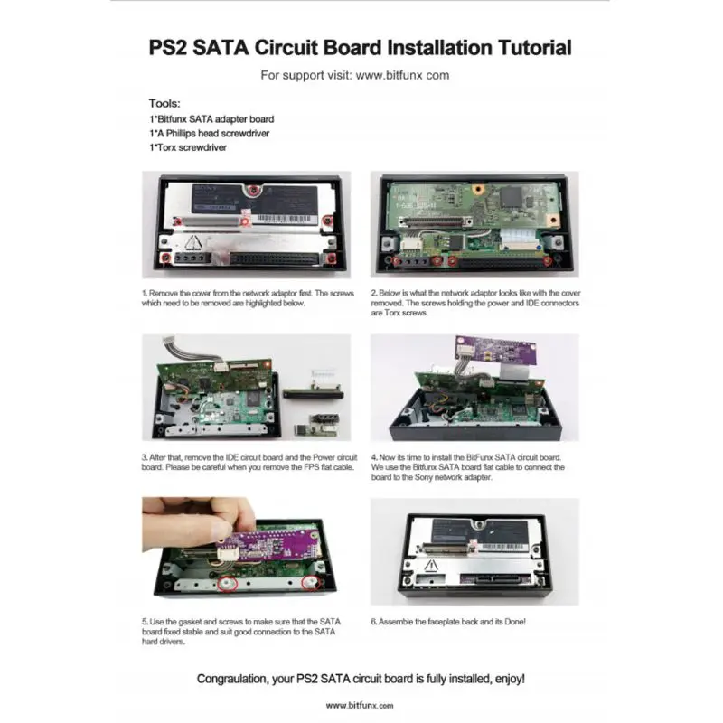 83XC SATA адаптер обновленная плата для Playstation 2 PS2 IDE оригинальный Сетевой |