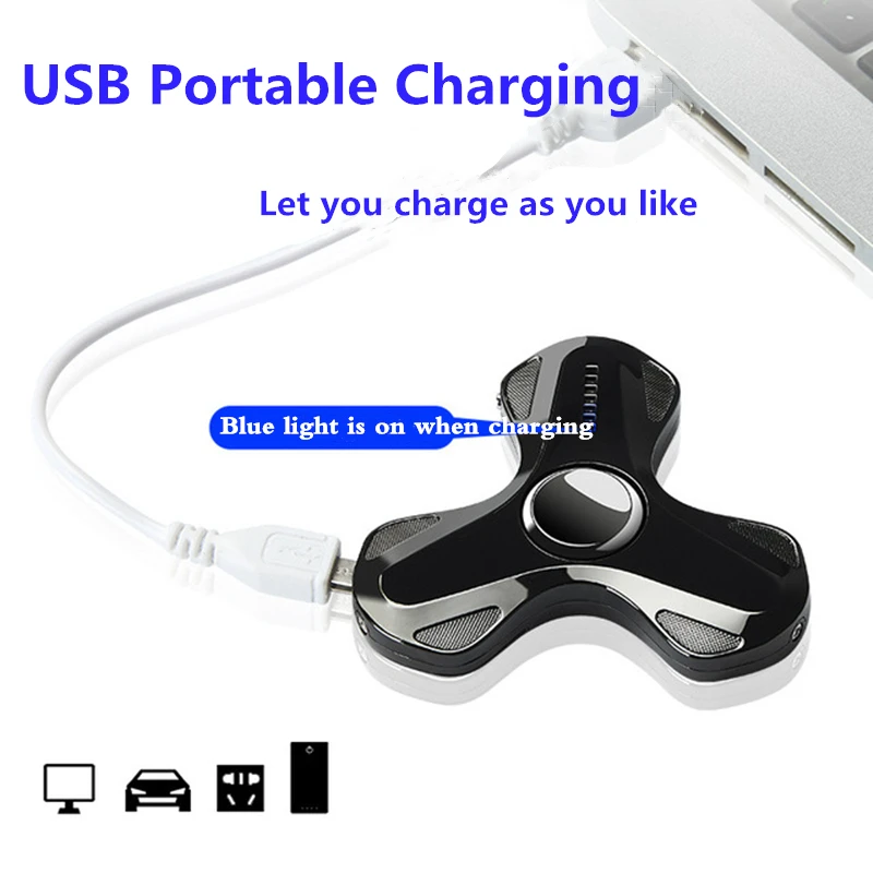 2020 популярная электронная USB зажигалка на кончик пальца ручной Спиннер