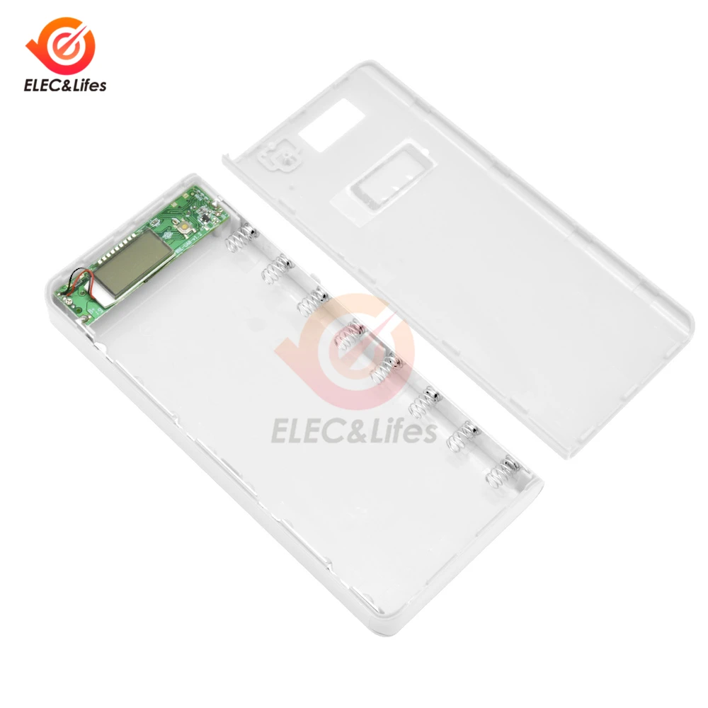 Двойной USB 5V 2.1A/ 1A 18650 Коробка для аккумуляторов сделай сам чехол зарядного