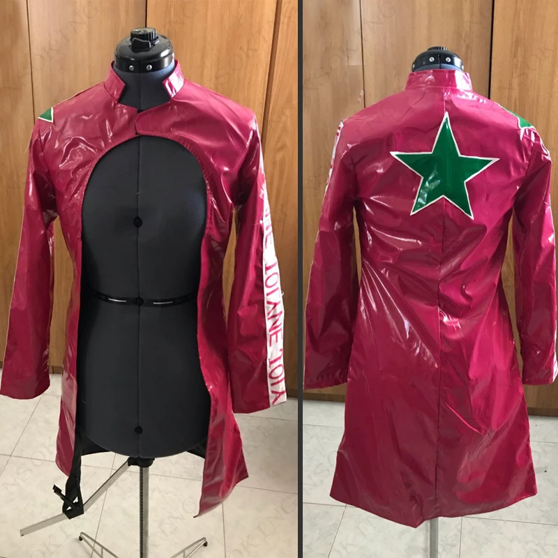only red coat Аниме Необычные приключения Джоджо Косплей Джолин Cujoh костюм Куджо на заказ - Цвет: only red coat