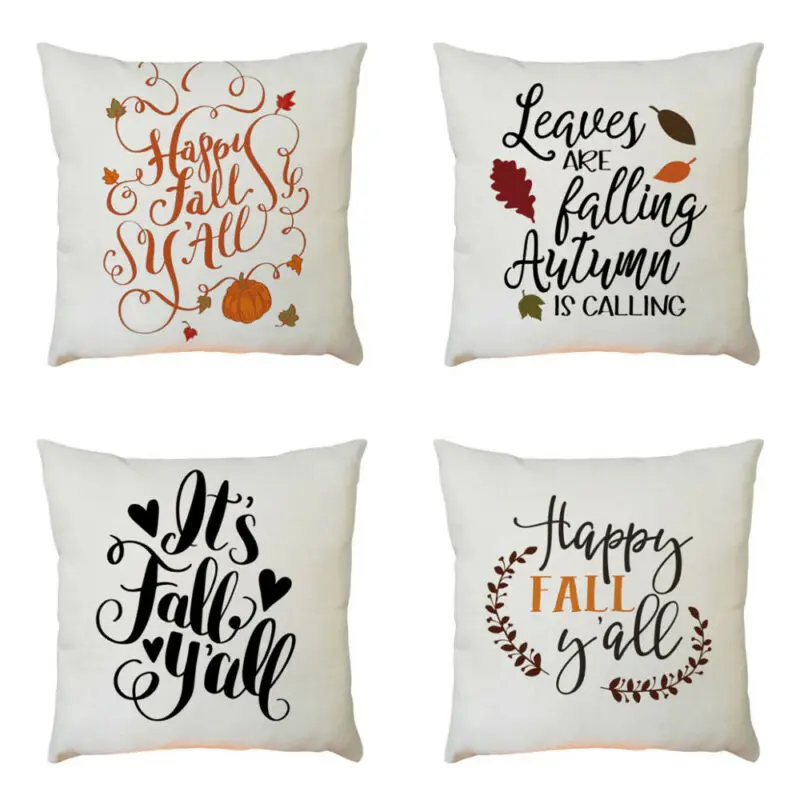 HGLEGYW квадратная Подушка Наволочка счастливая наволочка в стиле День