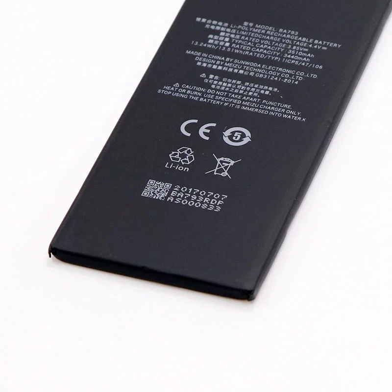 

ORAYMI Original Battery for Meizu Pro 7 Plus M793M M793H M793Q Bateria High Quality 3510mAh BA793 Phone Replacement Batterie