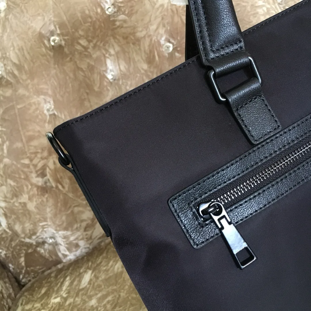 

2021 new leather large capacity computer bag fashion briefcase men's handbag