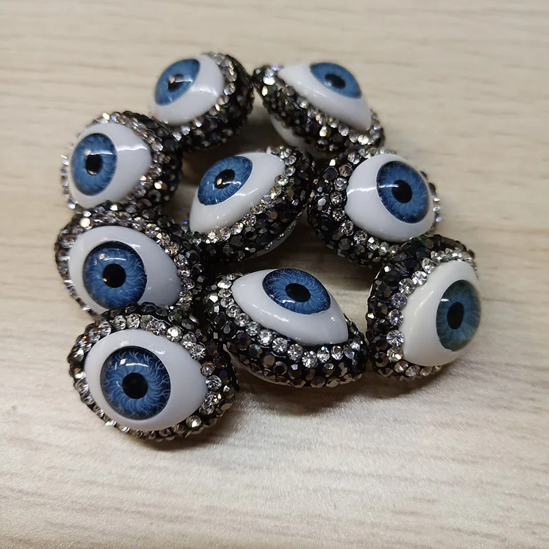 Berbeny 2 шт. DIY камень голубые глаза бусины браслеты ожерелье аксессуары для