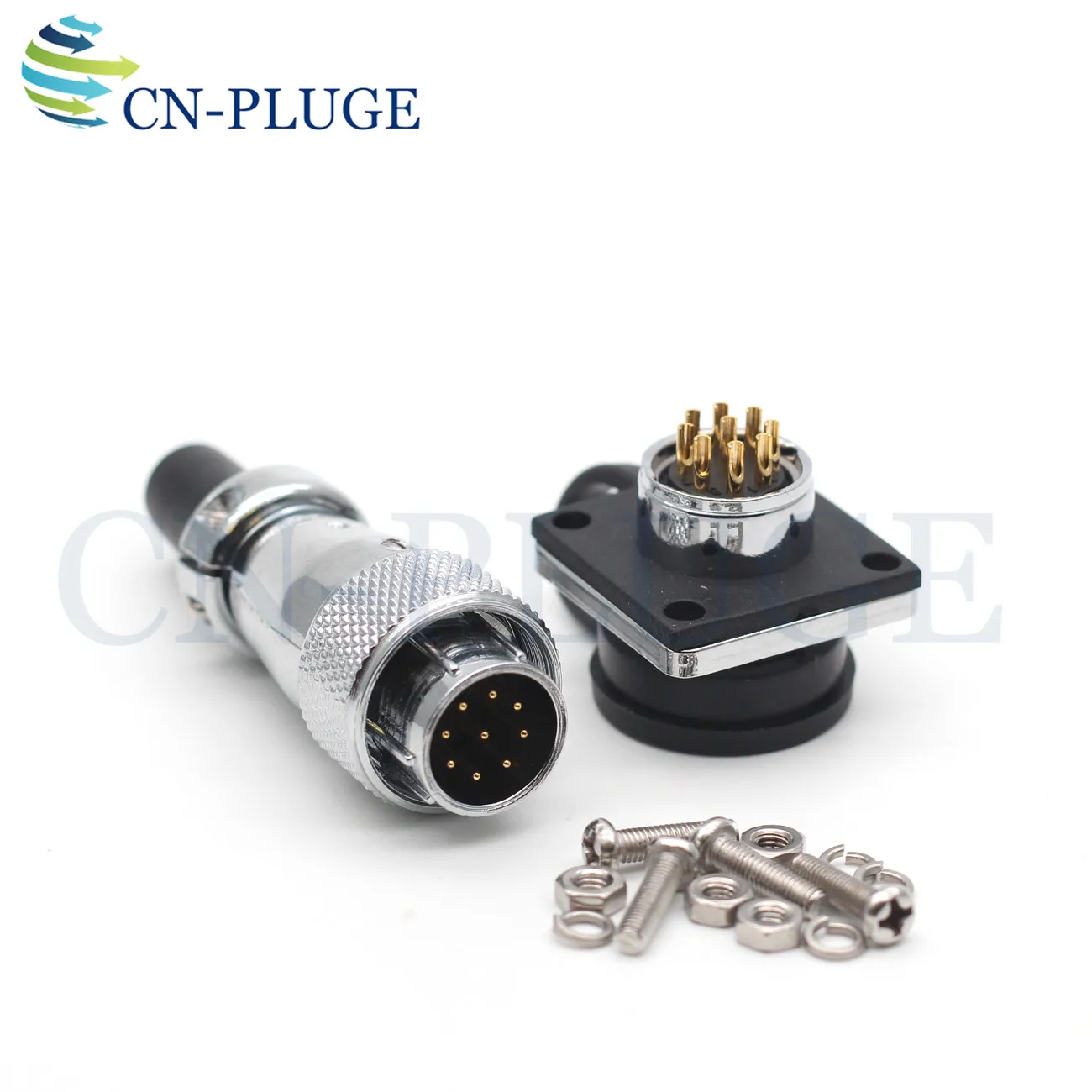 9-контактный металлический авиационный водонепроницаемый разъем серии WS16