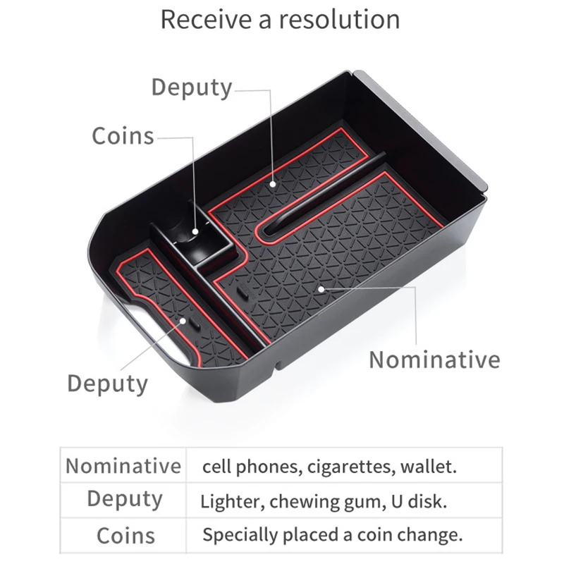 New Armrest Storage Box Pallet Center Console Bin Tray for Toyota RAV4 2019 2020 | Автомобили и мотоциклы