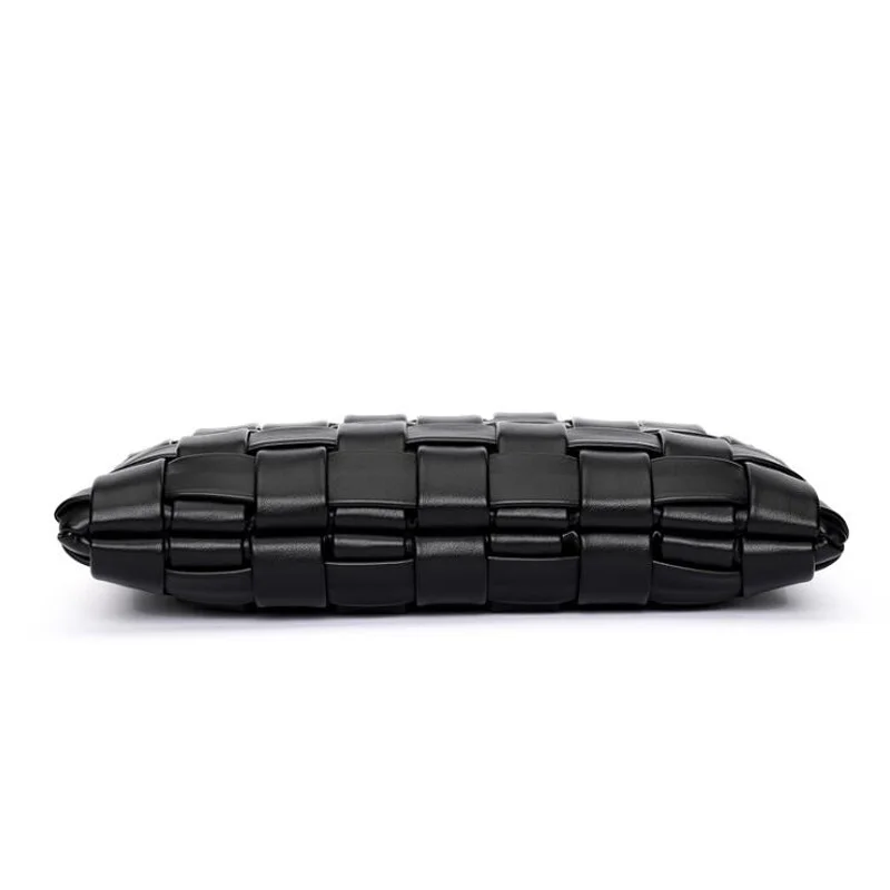 

Luxury Designer Crossbody Bags For Women Fashion Woven Handbags PU Leather Flap Chain Shoulder Bag Solid Ladies Messenger Bags