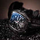 2021 Новинка GUANQIN Tourbillon Мужские деловые механические часы Скелет Роскошные автоматические часы для мужчин сапфировые Кристальные наручные часы