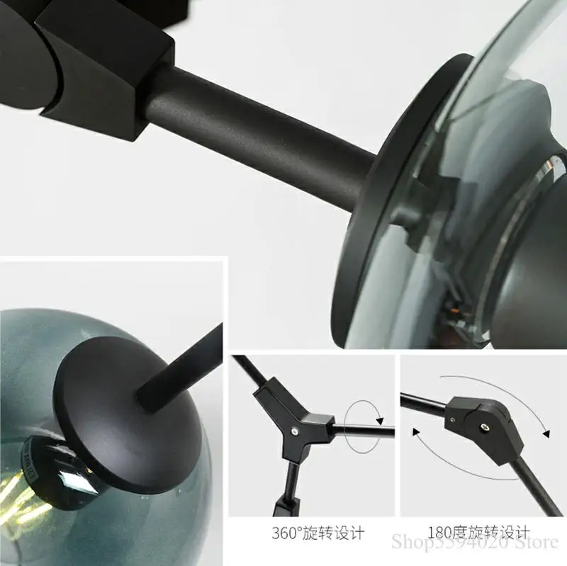 Дизайнерские подвесные лампы для гостиной светильник стеклянный подвесной