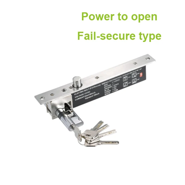 

Power To Unlock Cylinder DropBolt Brass Single And 5pcs Electric Lock Keys With