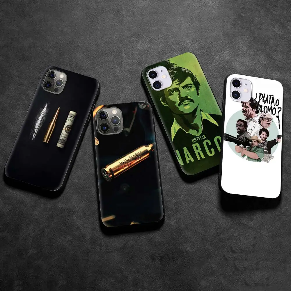 

Narcos TV series Pablo escobar Cell Phone Case for iPhone 11 Pro 12 Mini XR X 7 8 6 6S Plus XS Max 5 5S SE 2020 Cover Coque
