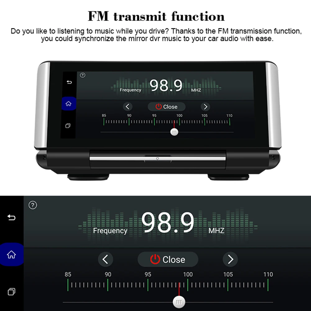 Автомобильный видеорегистратор с сенсорным экраном 7 &quotFHD 1080P Android GPS навигация ADAS