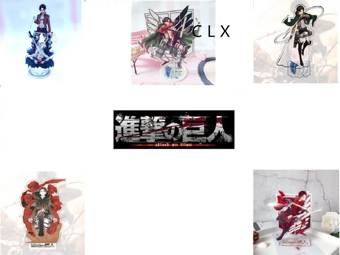 

New Hot Anime Attack On Titan Stand Card Computer Desktop Decoration Stand Card Birthday Gift Christmas Friend Stand Card Model