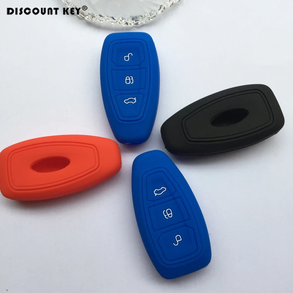 Силиконовый чехол для ключей от машины Ford Fiesta Focus Kuga Galaxy Mondeo S-Max b-Max C-Max Ручка Ключа