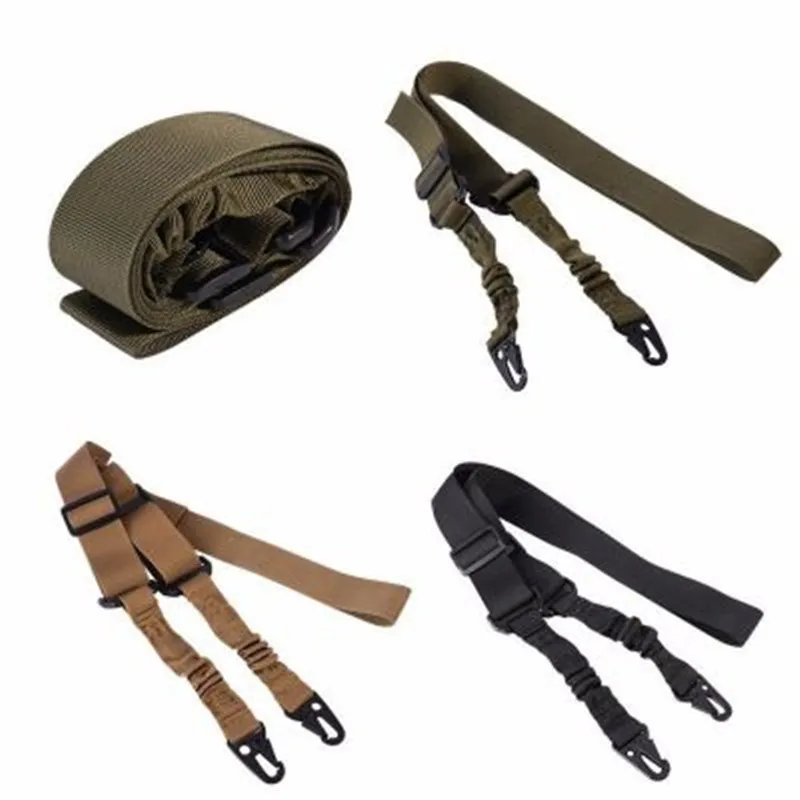Две точки винтовка Слинг тактический пистолет слинг вертлюги пояс для банджи