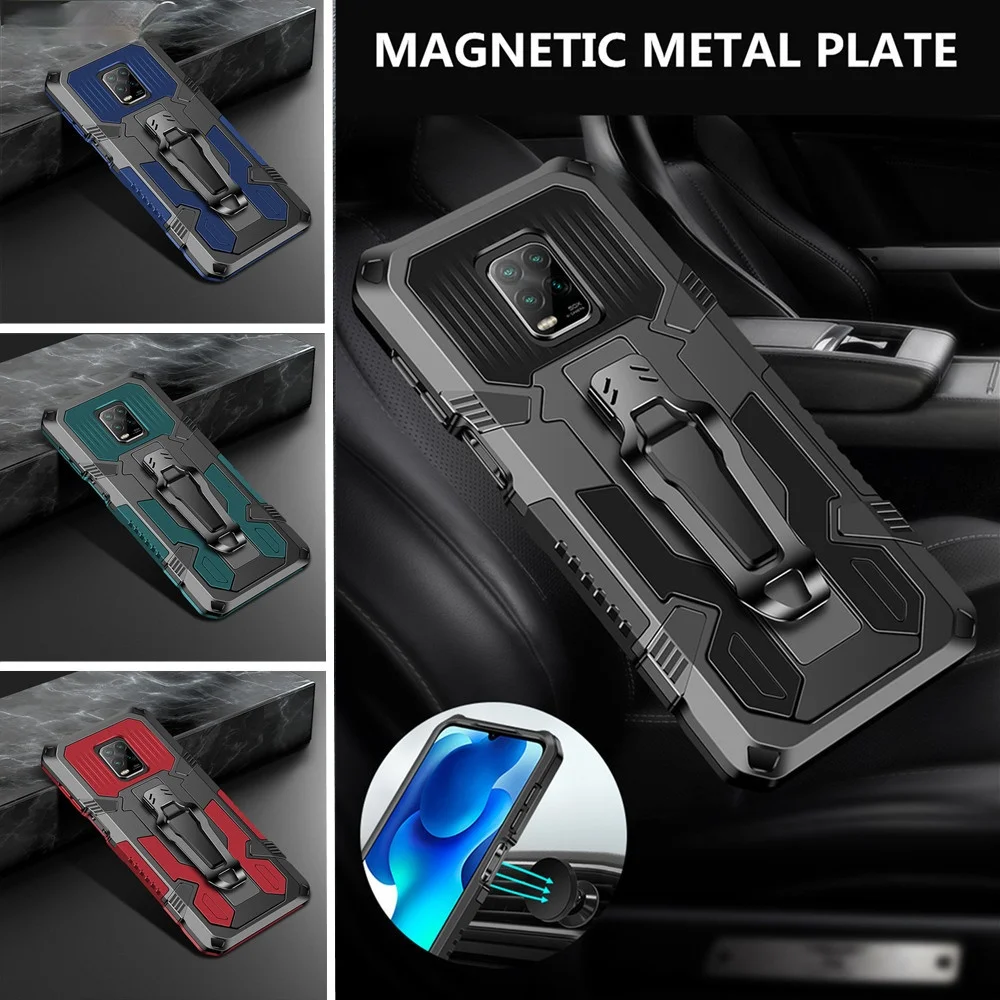 

Shockproof Case For Xiaomi Redmi Note 9S 8 7 6 5 10X 9 Pro Max 5A 6A 7A 8A 9A 9C Mi Poco X3 NFC Phone Hybrid Armor Stand Cover