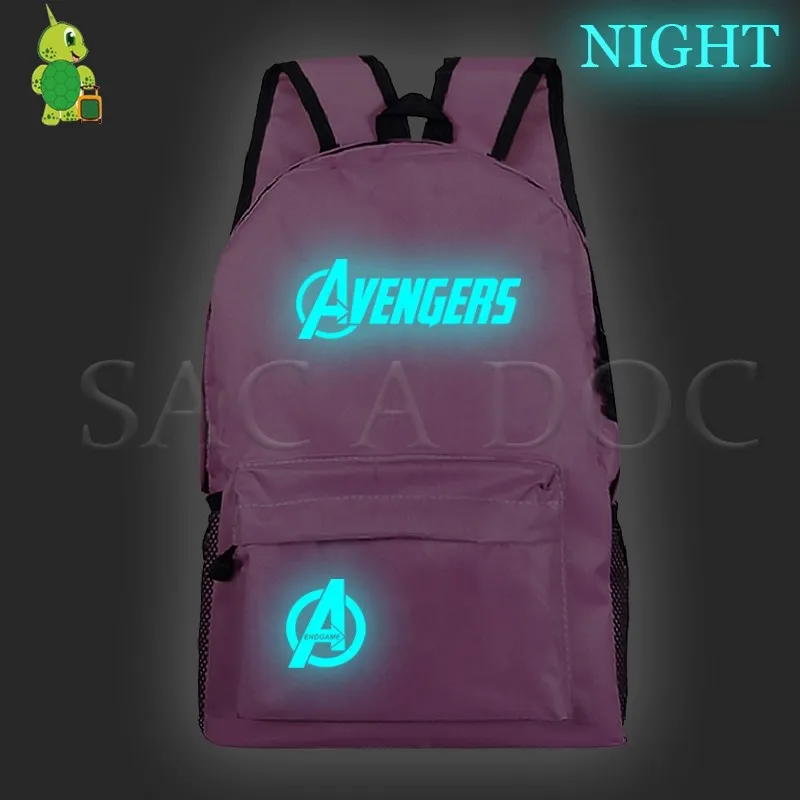 30pink Новинка, рюкзак Mochila, Мстители, женский, мужской, рюкзак, светящийся, для подростков, школьные сумки, Капитан Америка, дорожная сумка для ноутбука - Цвет: 30pink