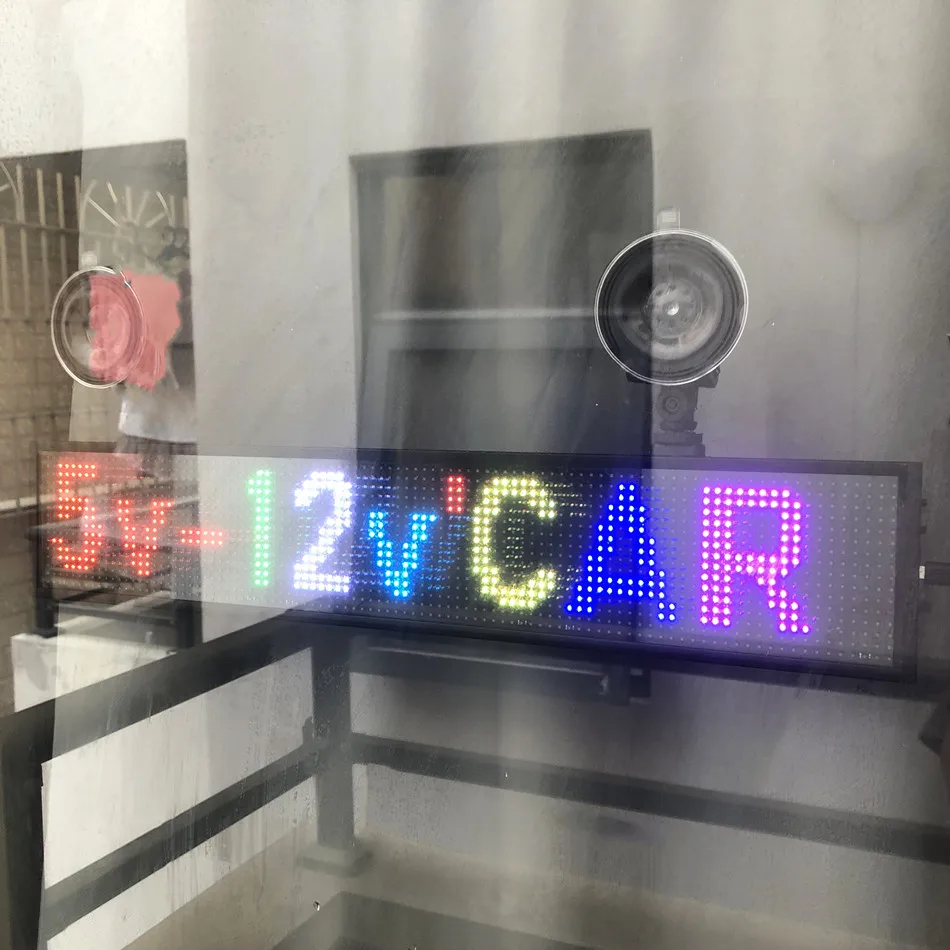 50 см 5V 12V автомобиль P5 RGB светодиодный знак полноцветный многоцветный
