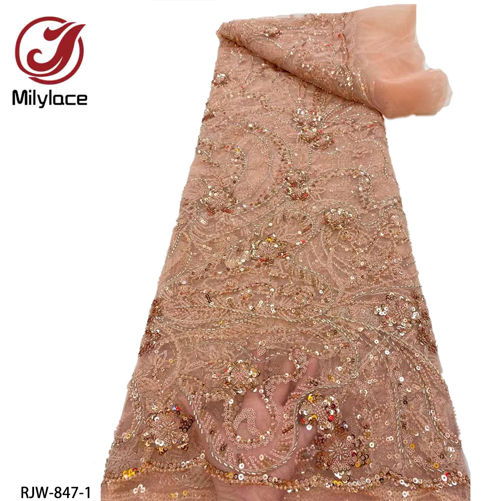 

Последняя модель, вышивка блестками, французское Тюлевое кружево, нигерийская кружевная ткань для свадебного платья