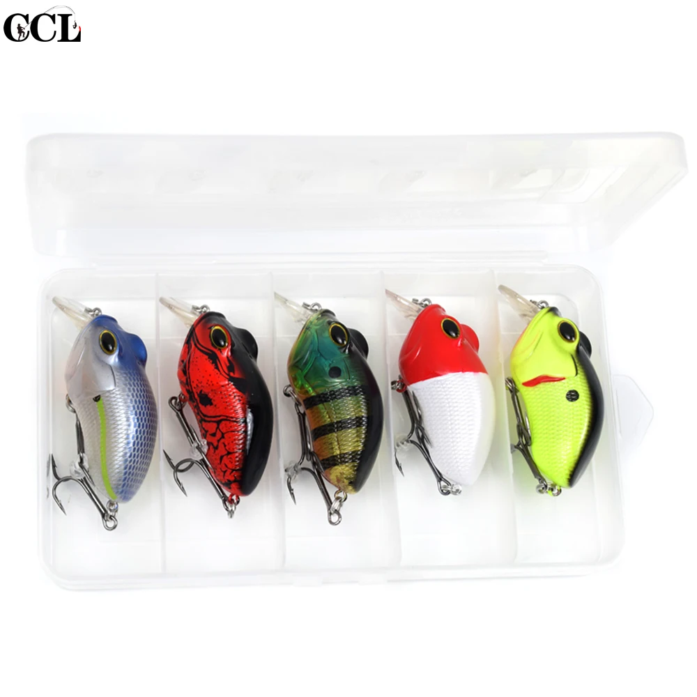 

CCLTBA 5 шт./лот Рыболовная Снасть для ловли окуня 7 см 14 г, яркая плавающая искусственная приманка, плавающие воблеры, кренкбейт, приманки