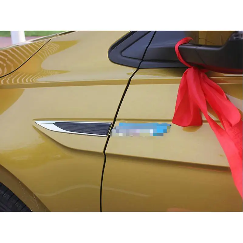

STYO Автомобильная хромированная наклейка на крылья с эмблемой для POLO 2019 2020