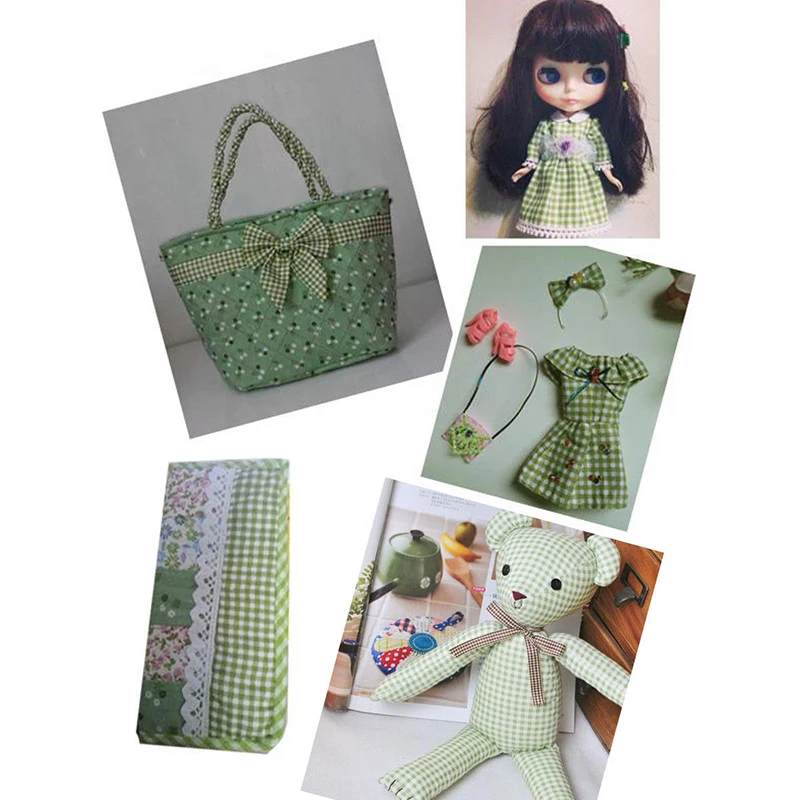 7 шт./компл. 25 см x квадратная хлопковая ткань с принтом стеганые ткани для