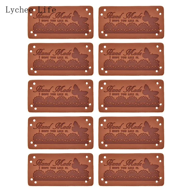 Lychee Life 10 шт. этикетки ручной работы с буквенным принтом бирки для
