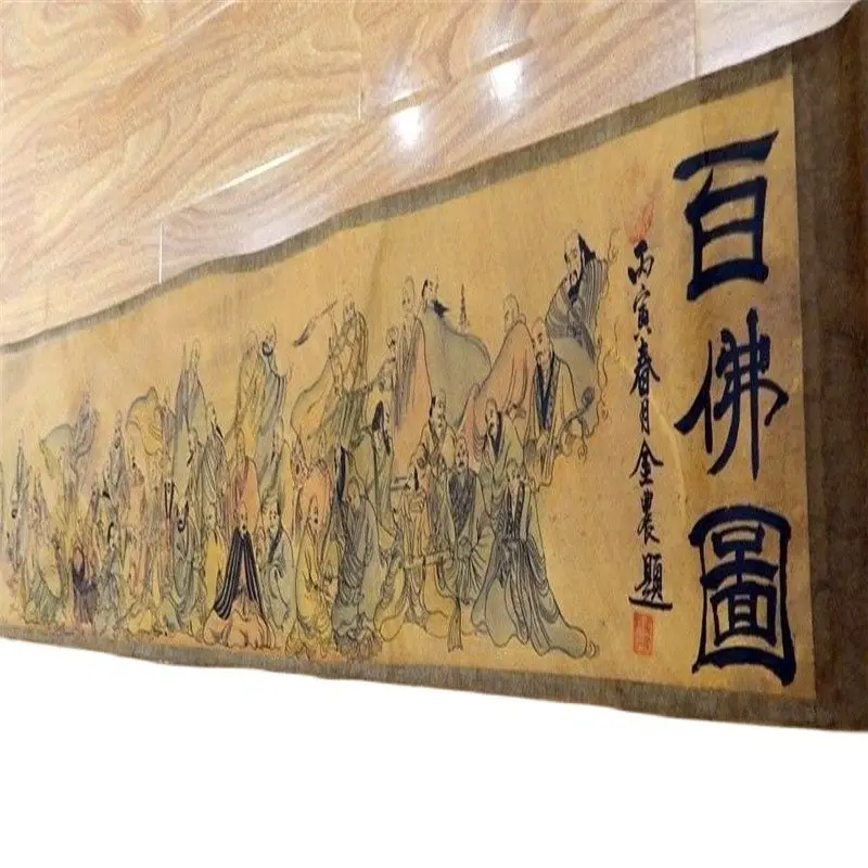

collection of Chinese painting scroll animation characters 100 Buddha