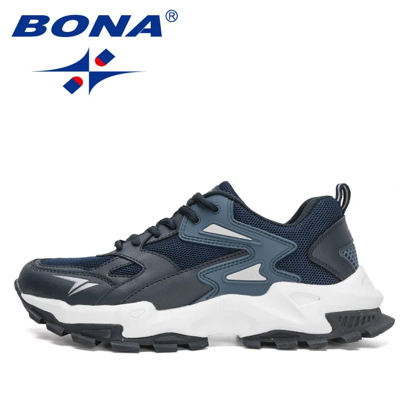 BONA 2022 New Designers Classics Running Shoes Men Luxury Brand Breathable High Quality Trainer Sneaker Man Jogging Footwear