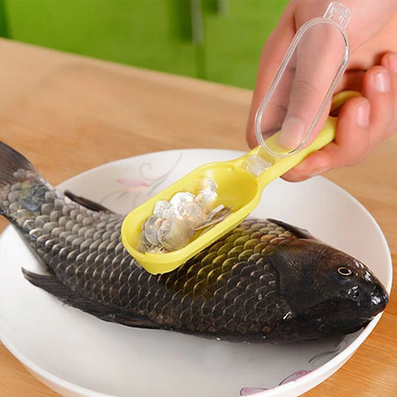 

ABS Stainless Fish Scales Scraping Graters Fast Remove Fish Cleaning Peeler Scraper Fish Bone Tweezers Tool Kitchen Accessorie