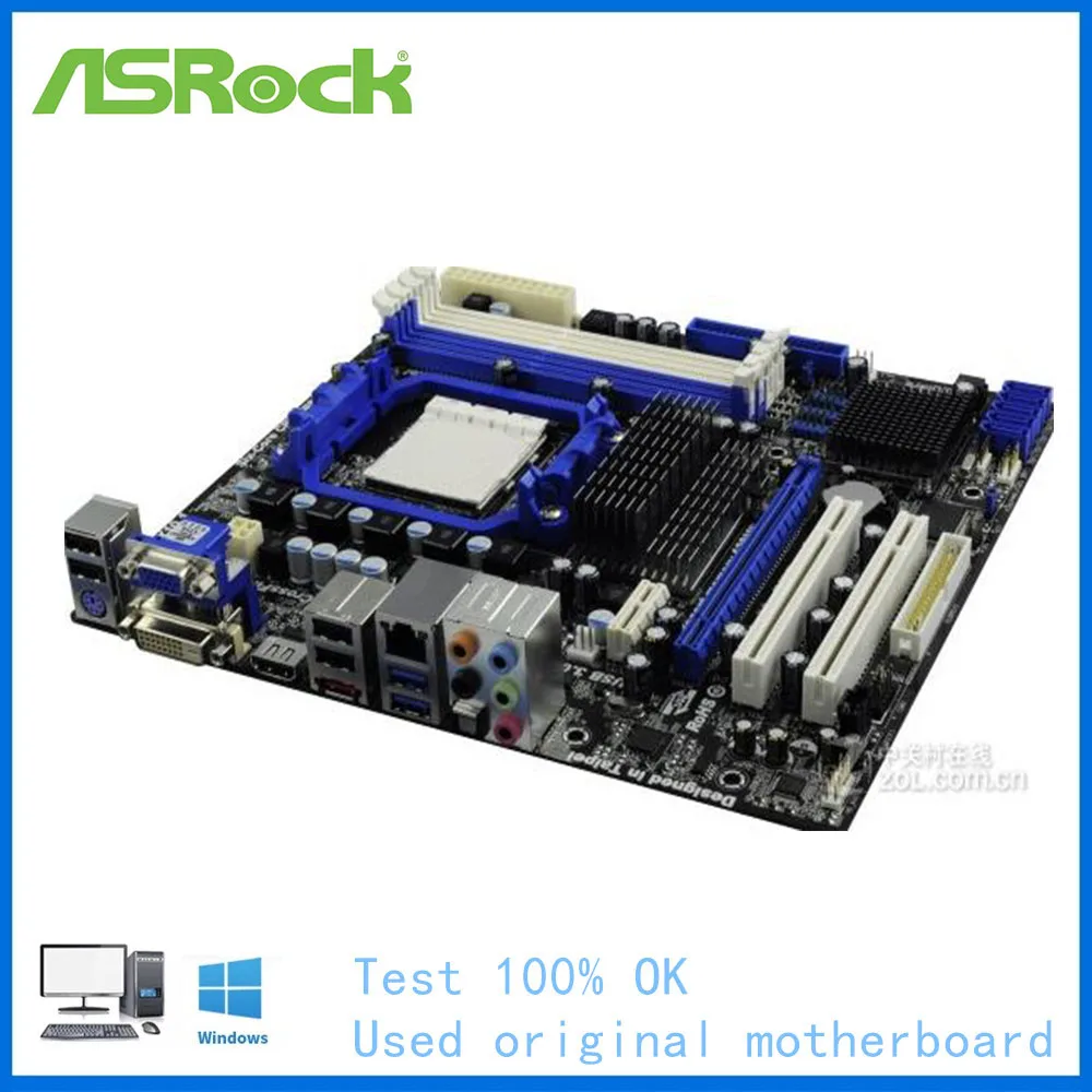 Материнская плата для ASRock 880GMH/USB3 компьютера USB2.0 SATA II AM3 DDR3 AMD 880G 880 б/у настольной