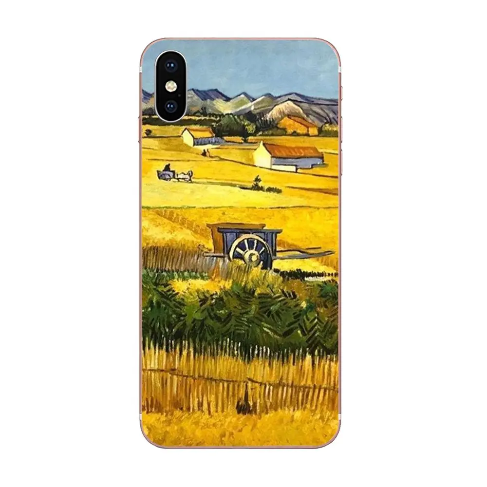 Картина маслом Sunflower Van Gogh для Xiao mi 3 4 4C 4i 5 5s 5X6 6X8 SE Pro Lite A1 Max x 2 Note Мягкий телефон |