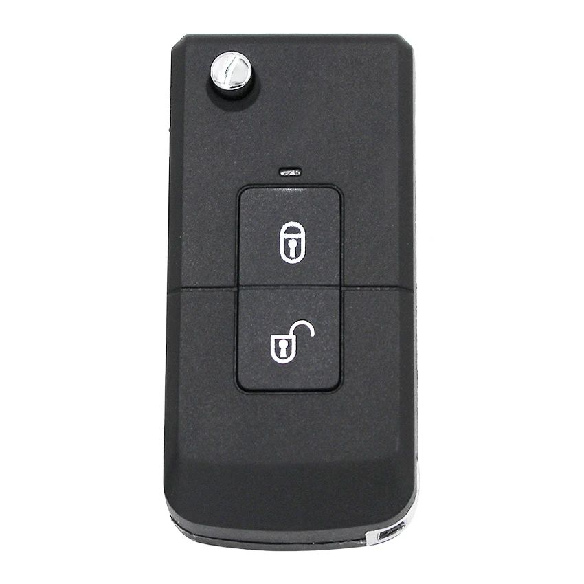 Складной чехол брелок с 2 кнопками для дистанционного ключа Hyundai Santa Fe держателем