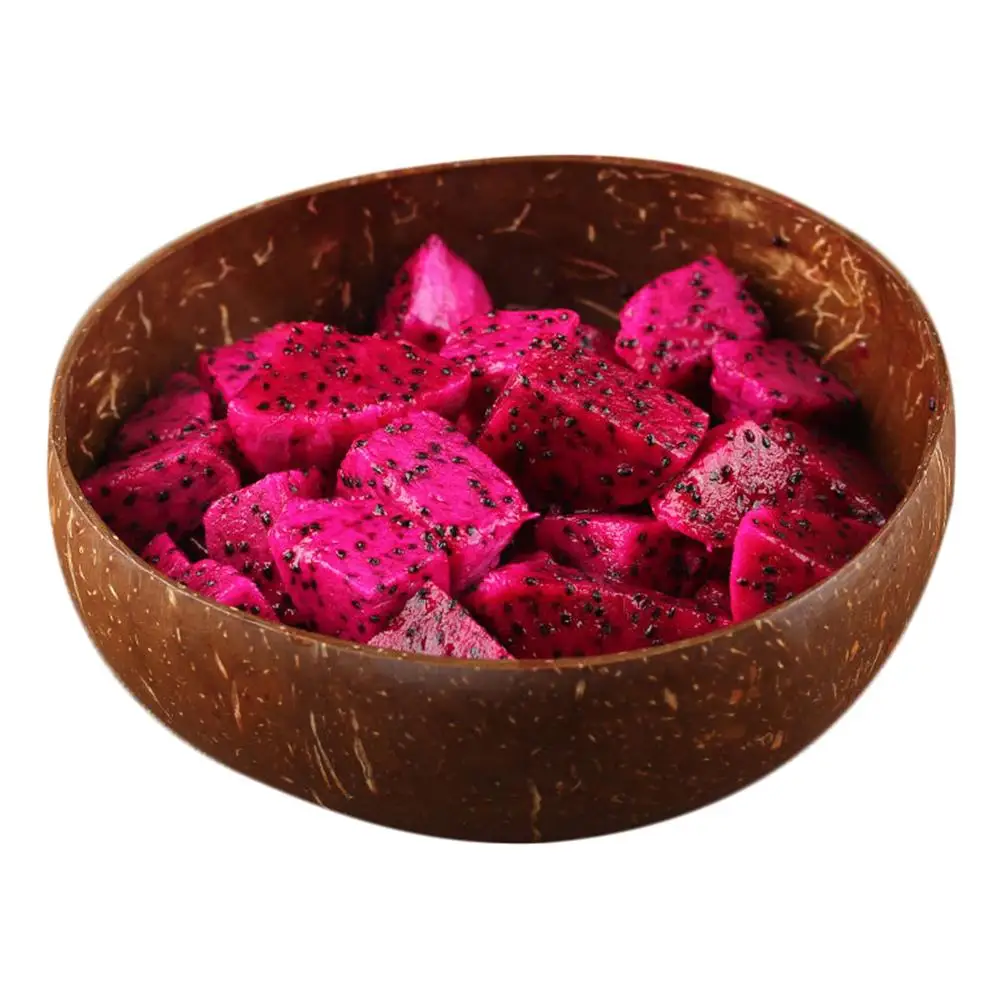 Натуральный бревен чашка для мороженого Кокосовая Скорлупа столовые приборы