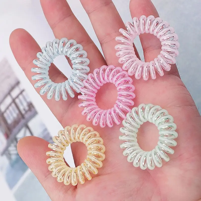 5 шт. резинка головной убор спираль эластичные резинки для волос аксессуары