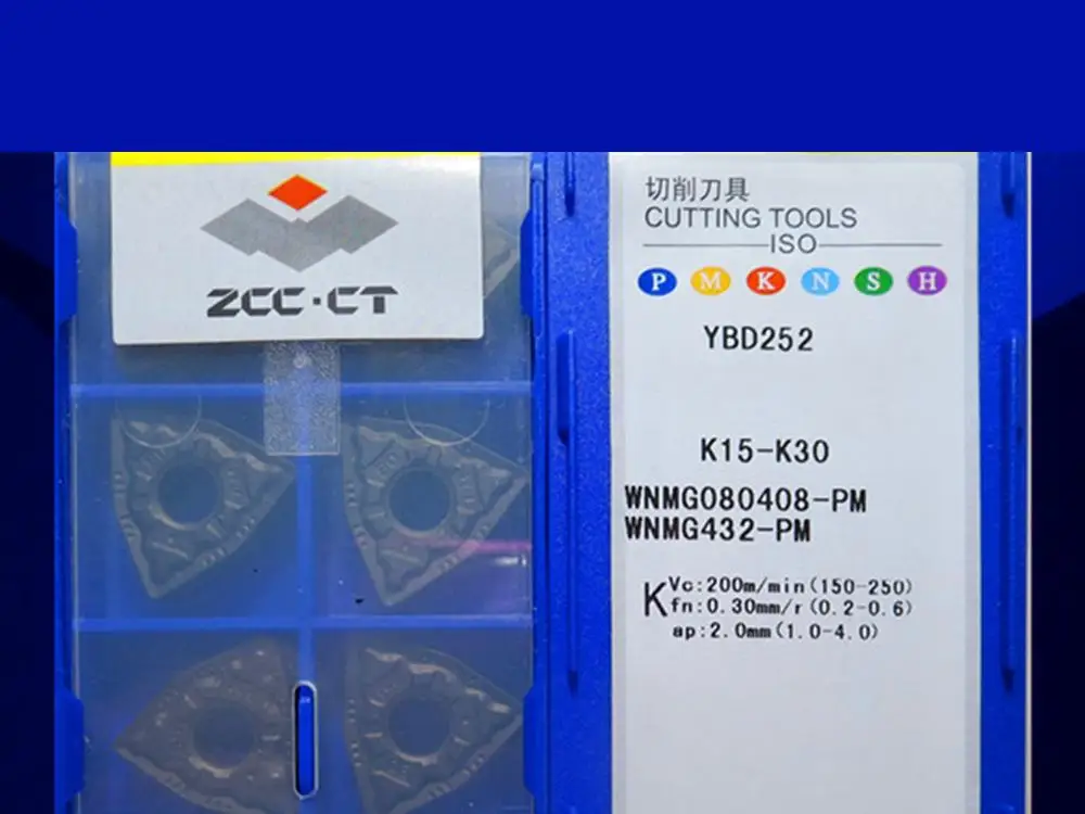 

WNMG080408-PM YBD052/WNMG080408-PM YBD252 caribde inserts 10PCS