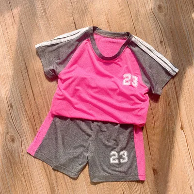 Летняя одежда для мальчиков 2020, специальный комплект детской одежды для мальчиков, футболка + штаны, быстросохнущие тренировочные свитера