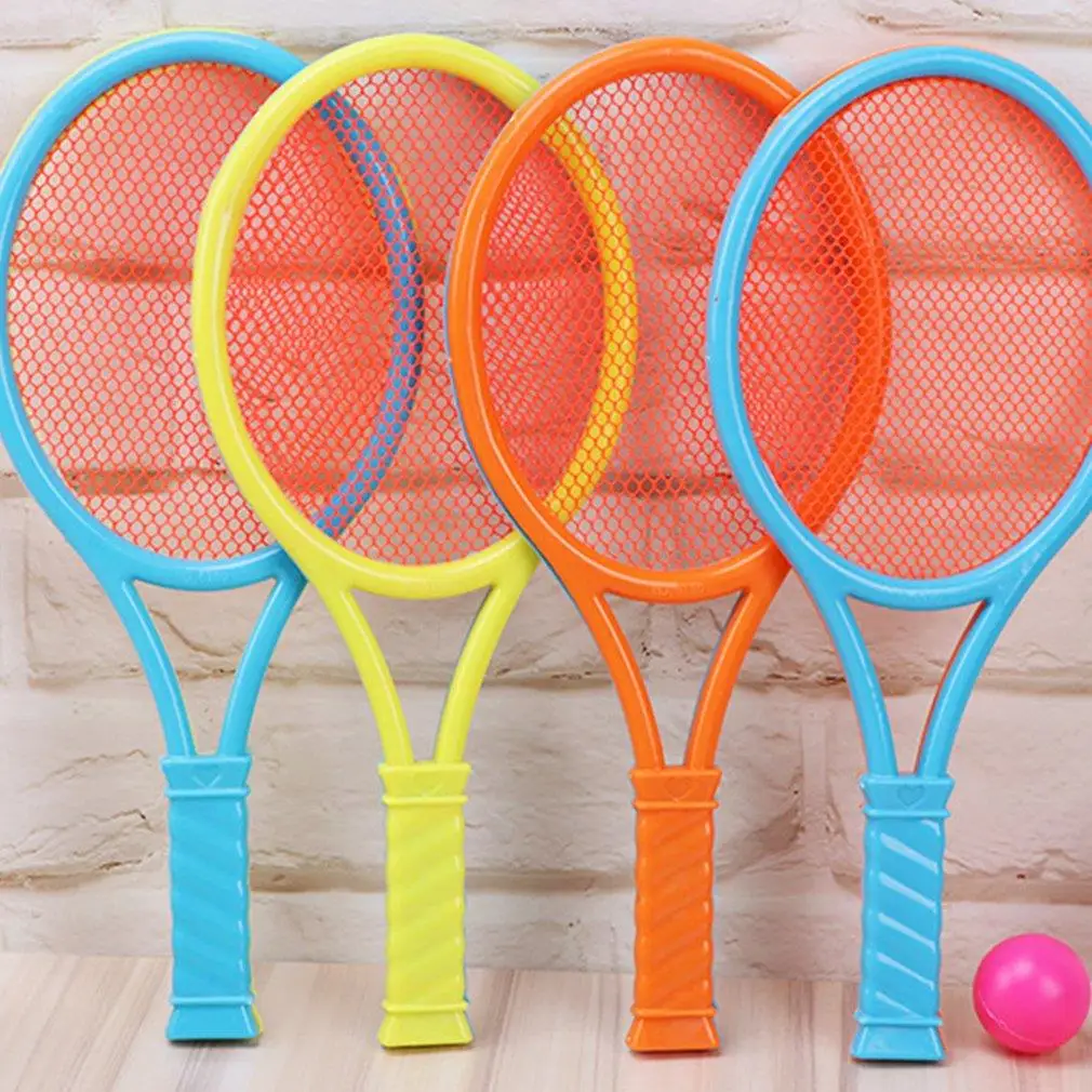 

Beach Tennis Kids Dual Shuttlecock BadmintonTennis Racket Ball Set Outdoor Sports Mini Badminton Racket For Children Beach Rack