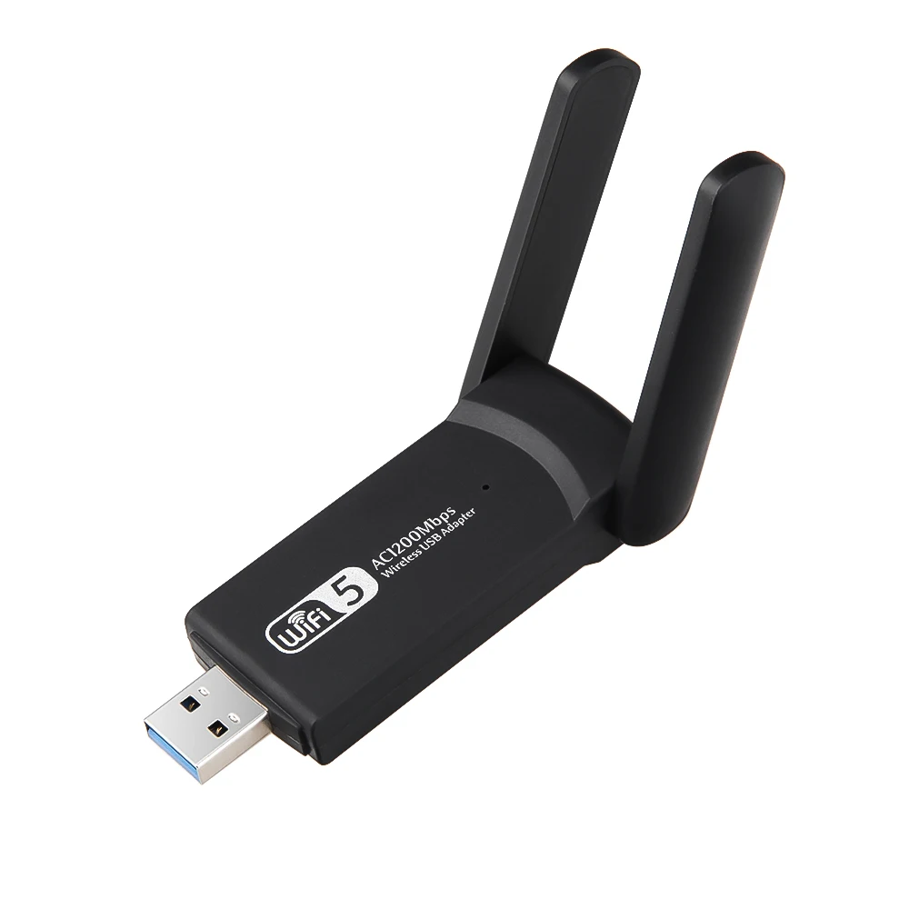 1200Mbps USB Wireless Network Card WiFi LAN Adapter 2.4g&amp5GHZ wifi dongle two antenna | Компьютеры и офис
