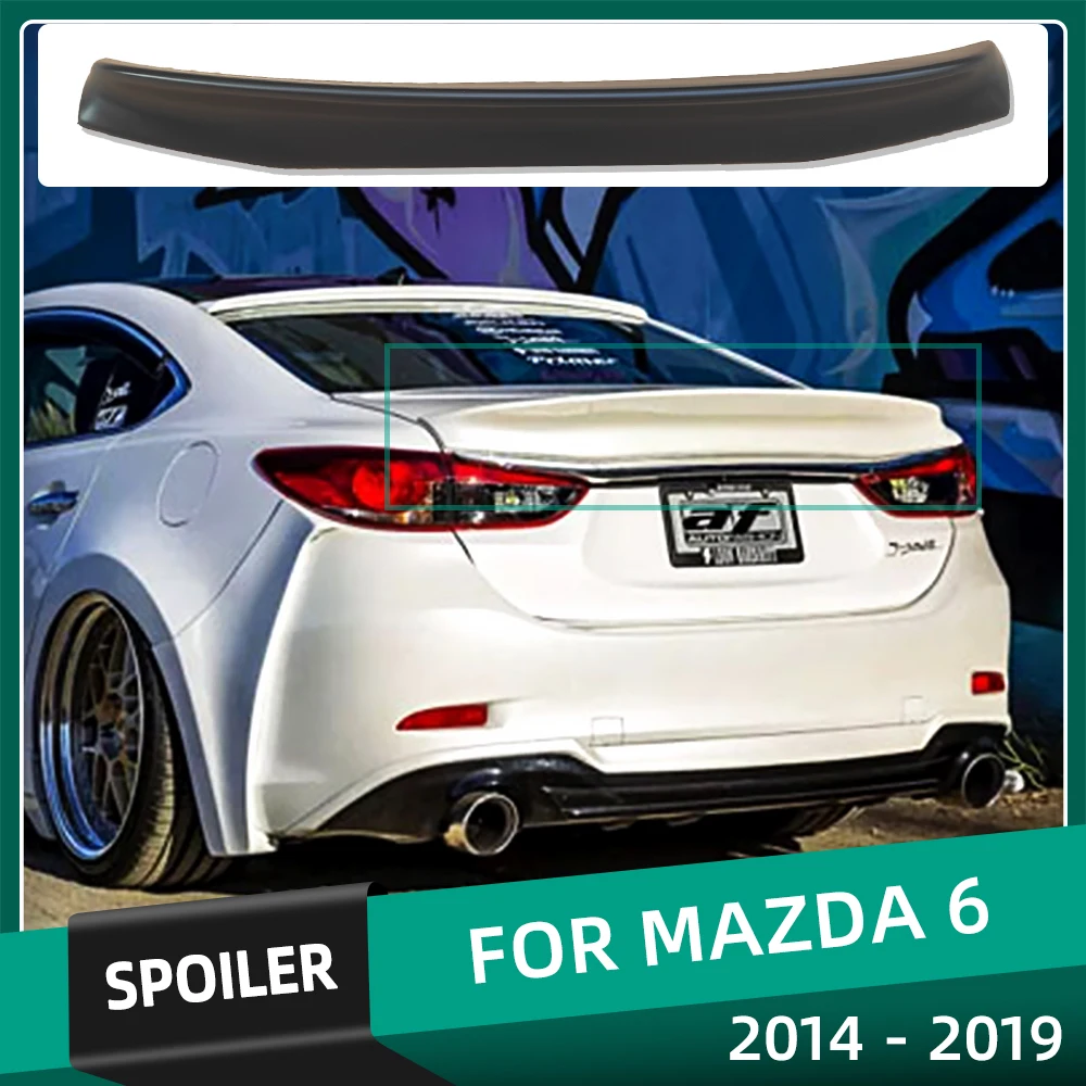 

Wholesale Racing Sport Rear Trunk Boot Lid Car Spoiler Ducktail Lip Wings For Mazda 6 Sedan 4D 2014 15 16 17 18 19 Painted Wing