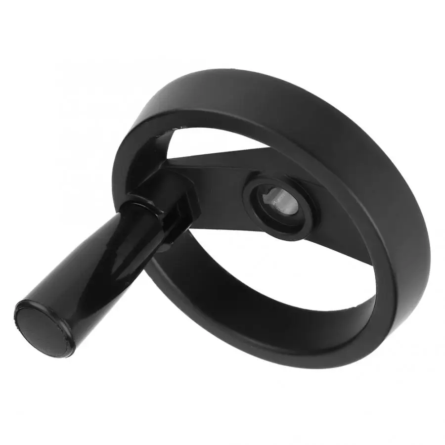 Ручное колесо Складная Вращающаяся ручка 12x125 мм для токарного станка черное