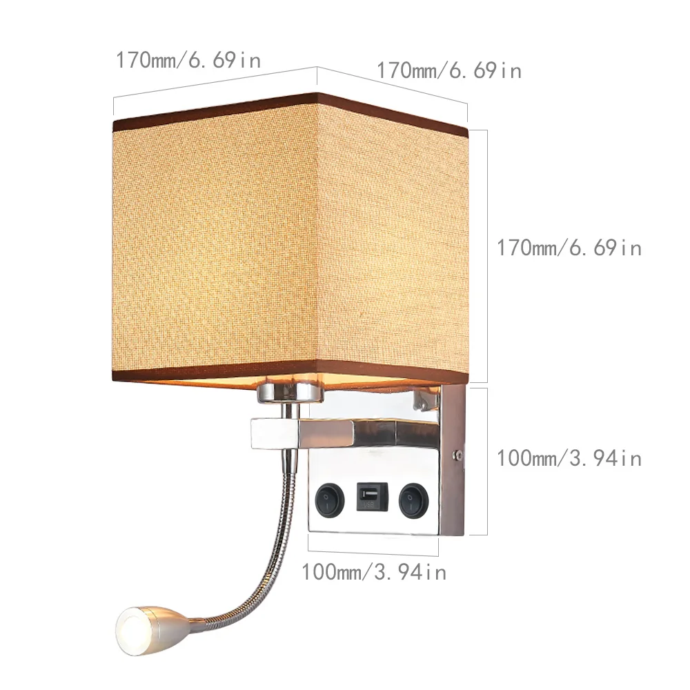 Настенный светильник s Lamp переключатель для Бра лестницы комнатный лампа E27