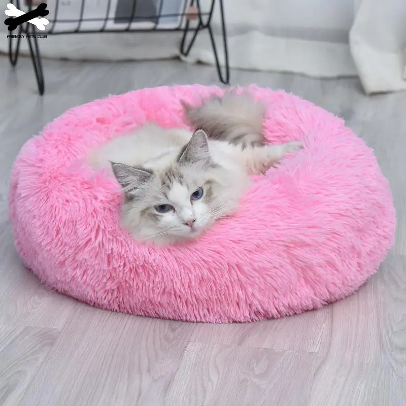Кровать для питомца собаки Удобная пончик Cuddler круглая собачья Конура ультра мягкая моющаяся подушка для собаки и кошки зимний теплый диван Горячая sell2810
