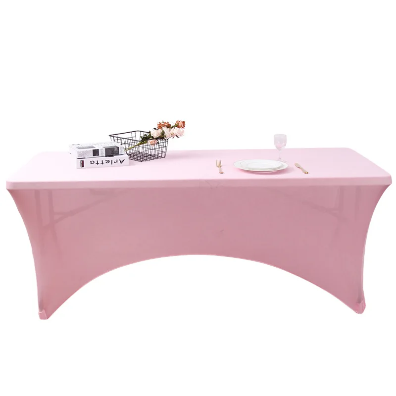 

Cocktail High Stretch Spandex Wedding Hotel Birthday Table Cover Buffet Cloth Table Set Tablecloth Decoration 183x76x76cm